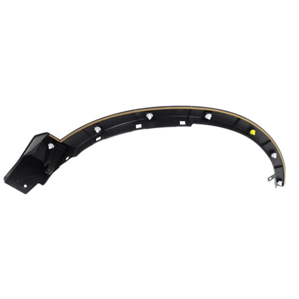 Toyota Rav4 2016 2017 2018 Wheel Arch Trim Driver Side Front Pp Plastic And Rubber Matte-black Finish Replacement For To1290113