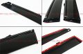 Slim Vip Style Clip On Smoke Tinted Window Visor With Black Trim Compatible For 2006-2013 Lexus Is250 Is350 Is-f