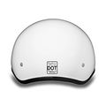 D O T Daytona Skull Cap- Hi-gloss White