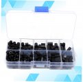 Heallily 300pcs Box Hex Screws Nuts Standoffs Kickstand Brass Standoff Kit Nylon Screwagonal Stud Hex Nut Motherboard Bolts