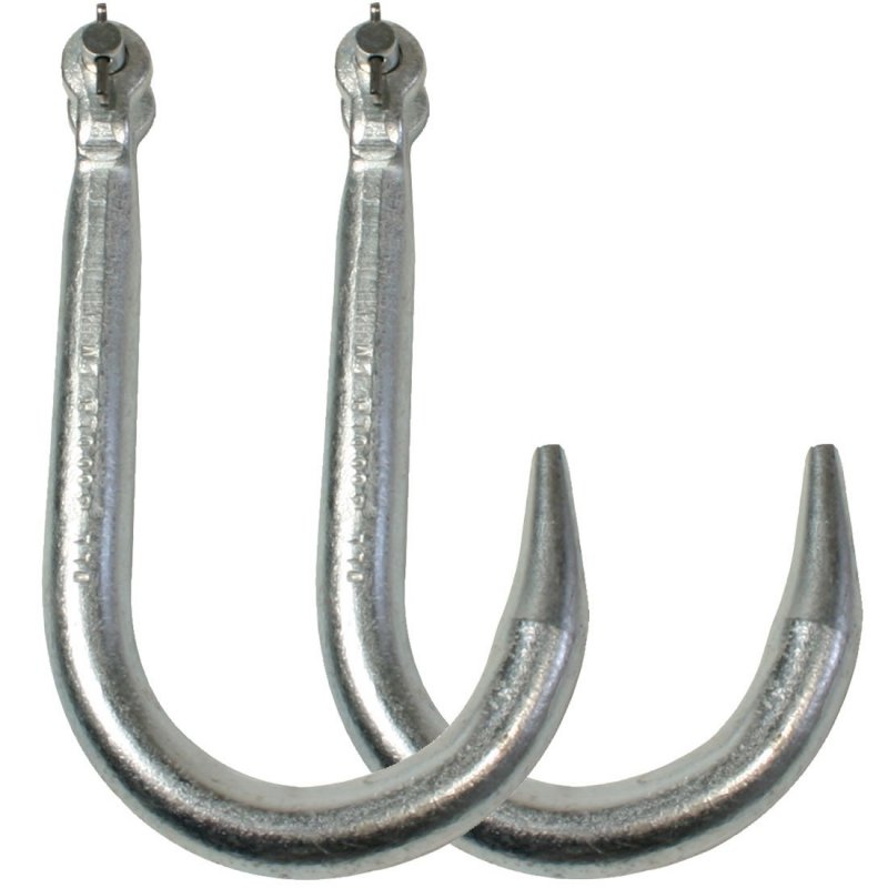 Vulcan Grade 43 Clevis Tow Hook 8 Inch 2 Pack 3 000 Pound Safe Working Load