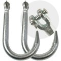 Vulcan Grade 43 Clevis Tow Hook 8 Inch 2 Pack 3 000 Pound Safe Working Load 