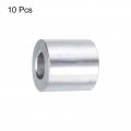 Uxcell 10pcs Aluminum Spacer 2 Bore X Od Length Screw Standoff Bushing Plain Finish Round Metal For 1 Id Screws Bolts And Rods