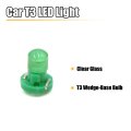 5pcs 12v Green T3 Car Wedge Led Dash Gauge Instrument Panel Light Bulb Interior Low Voltage Bulbs Universal Replacement