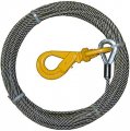 Secure Tow Scc-3750-slh Winch Cable 8 X 50 Steel Core With Self Locking Swivel Hook For Wrecker Truck Rollback 15 100 Lbs 