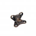 Tsnamay 10pcs Detachable Corner Brace Zinc Alloy Butterfly Code Right Angle Support Shelf Brackets Red Bronze
