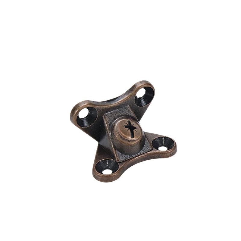 Tsnamay 10pcs Detachable Corner Brace Zinc Alloy Butterfly Code Right Angle Support Shelf Brackets Red Bronze
