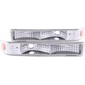 Anzo Usa 511038 Chevrolet S10 Chrome Euro W Amber Reflector Parking Light Assembly Sold In Pairs 