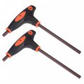 Uxcell 7mm Hex Key T-handle Dual End Wrench Spanner Metric S2 Steel 2 Pcs