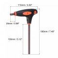 Uxcell 7mm Hex Key T-handle Dual End Wrench Spanner Metric S2 Steel 2 Pcs