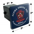 Alpha Omega Phi Sorority Primary Logo Tow Trailer Hitch Cover Plug Insert 2