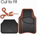 Armor All 78846 Black Rubber Interior Floor Mat 4 Piece 
