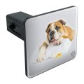 Graphics More British Bulldog Puppy Dog Bath Towel Rubber Duck Tow Trailer Hitch Cover Plug Insert 