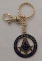 Masonic Key Chain With Faith Hope Charity Inscription 1 5 In Diameter Black And Gold 