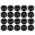 Uxcell Carbon Brush Holder Caps 17mm O 9 5mm I D 7 7mm Thickness Motor Cover Plastic Fitting Thread Black 20pcs