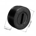 Uxcell Carbon Brush Holder Caps 17mm O 9 5mm I D 7 7mm Thickness Motor Cover Plastic Fitting Thread Black 20pcs