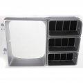 Chevy C10 K10 Headlight Door 1981 1982 Driver Side W Single Headlamps Painted Black Silver Gm2512105 14021351 