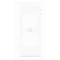 Leviton Psc8-w Sectional Thermoplastic Nylon Device Mount Center Panel 1-gang Duplex Receptacle Wallplate White 