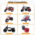 Mini Bike Exhaust Muffler For Predator 212cc 196cc 420cc Engines Imitation Carbon Fiber Silencer Coleman Ct200u Bt200x Kt196 Go