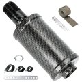 Mini Bike Exhaust Muffler For Predator 212cc 196cc 420cc Engines Imitation Carbon Fiber Silencer Coleman Ct200u Bt200x Kt196 Go 