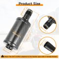 Mini Bike Exhaust Muffler For Predator 212cc 196cc 420cc Engines Imitation Carbon Fiber Silencer Coleman Ct200u Bt200x Kt196 Go
