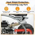 Mini Bike Exhaust Muffler For Predator 212cc 196cc 420cc Engines Imitation Carbon Fiber Silencer Coleman Ct200u Bt200x Kt196 Go