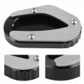 Acouto Motorcycle Side Stand Pad For Triumph T100 18-2020 T120 16-2020 Kickstand Extender Foot Extension Support Plate Titanium