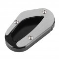 Acouto Motorcycle Side Stand Pad For Triumph T100 18-2020 T120 16-2020 Kickstand Extender Foot Extension Support Plate Titanium