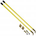 Caltric Snow Plow Blade Guide Markers 26 Bolt On Compatible With Myers Buyers 09916 Yellow