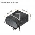Uxcell Electric Tongue Jack Cover Universal Waterproof Protector With Reflective Strips For Rv Trailers Campers 18 H X 7 5 W 9