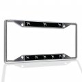 Fastasticdeals Metal Insert License Plate Frame Greyhound Dog A Weatherproof Car Accessories Chrome 4 Holes Solid 
