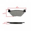 Caltric Rear Brake Pads Compatible With Yamaha Xv1900 Stratoliner 1900 2006 2007 2008 2009