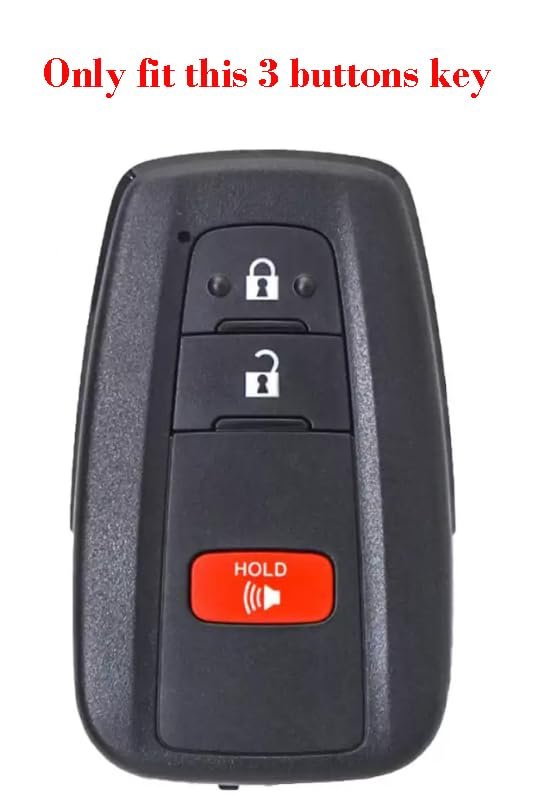 Silicone Sport Racing Stripes  Trimed Key Fob Cover For Toyota Trd 4runner Corolla Gr Rav4 Highlander Performance 3 Buttons
