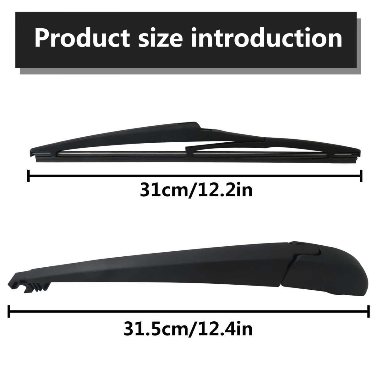 Rear Windshield Wiper Arm Blade Set 68077939aa Atpp5361123002 Replace For 2012 Dodge Durango Crew Plus Sport Utility 4-door 3