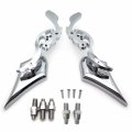 Httmt Mt252-008 Ttt002- Skull Blade Mirror Compatible With Royal Star Road V-star Warrior V-max Virago