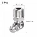 Uxcell 304 Stainless Steel 90 Degree Grease Fitting 1 8-28inch Thread Hydraulic Accessories 5pcs