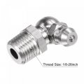 Uxcell 304 Stainless Steel 90 Degree Grease Fitting 1 8-28inch Thread Hydraulic Accessories 5pcs
