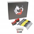 Dragon Fire Performance Iridium Spark Plugs And 15mm Ultra-high Temp Low Ohm Plug Wires Compatible With Chevy Cadillac Gmc