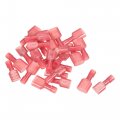 Wire Terminals Connector Electrical Wiring Crimp Nylon Insulated Male And Female Spade Connect Butt 22-16awg Red Kits 30 Set 