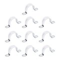 10 Pcs 1-1 4 Inch Rigid Pipe Strap 2 Holes U Bracket Cable Clamp Hanger Conduit Clamps Tension Tube Clips For Fixing Silver 
