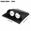 X Autohaux 52mm Dual Hole 2 Holes Abs Plastic Universal Console Dashboard Gauge Holder Dash Pod Car Meter Mount Bracket Dome