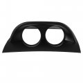 X Autohaux 52mm Dual Hole 2 Holes Abs Plastic Universal Console Dashboard Gauge Holder Dash Pod Car Meter Mount Bracket Dome