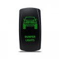 Ch4x4 Rocker Switch Bumper Lights Symbol Green Led