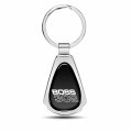 Ipick Image For Ford Mustang Boss 302 Black Dome Chrome Metal Teardrop Key Chain Keychain Official Licensed