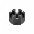 Uxcell M16x1 5mm Hexagon Slotted Nut Grade 4 8 Carbon Steel Hex Castle Nuts Black 10pcs