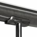 T 316 Stainless Steel Round Post Cap With Fixed Radius Hand Rail Saddle Bracket Used To Support Mount 2 Od Tube Top Guard 