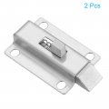 Uxcell Spring Bounce Lock 50mm 2 Inch Automatic Loaded Latches Stainless Steel Door Bolt Latch For Gate Window Cabinet