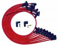 Moroso 52025 Ultra Series Red Spark Plug Wires Small Block Chevy Over Valve Cover Routing 90 Degree Ends Hei Distributor 