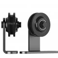 Skysen Sliding Barn Door Hardware Roller Set Black T Shape 