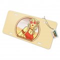 Graphics More Boho Chic Bohemian Fashionable Hippie Woman In Desert Novelty Metal Vanity Tag License Plate